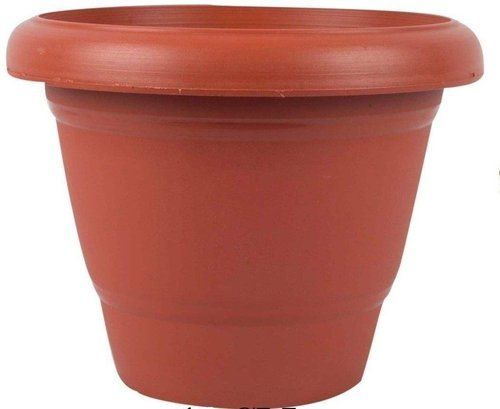Brown Plastic Flower Pot