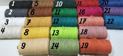 SINGLE PLY Macrame Cotton Cord 4mm, Packaging Type: Spool Of 210 Meters at  Rs 250/piece in Ahmedabad