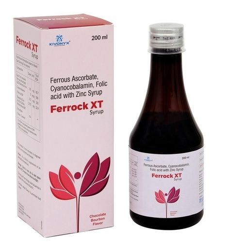 Ferrous Ascorbate Cyanocobalamin Folic Acid Zinc Syrup Health Supplements