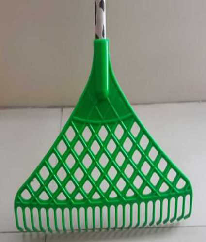 Plastic Rake With Wooden Stick