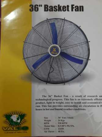 36 Inch Circulation Fan No. Of Blades: 3