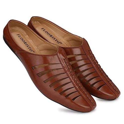 Mens Leather Slipper