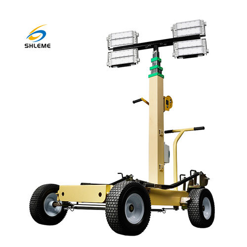 Mobile and Portable Hand Push Construction Emergency Rescue Light Tower