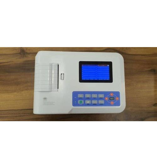 Hospital Ecg Machine 3 Channel - Color: White