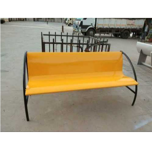 3 Seater Frp Garden Bench - Color: Yellow