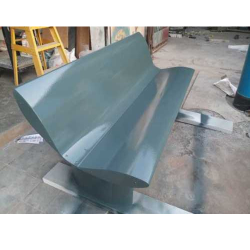 Frp Bench With Back - Color: Grey