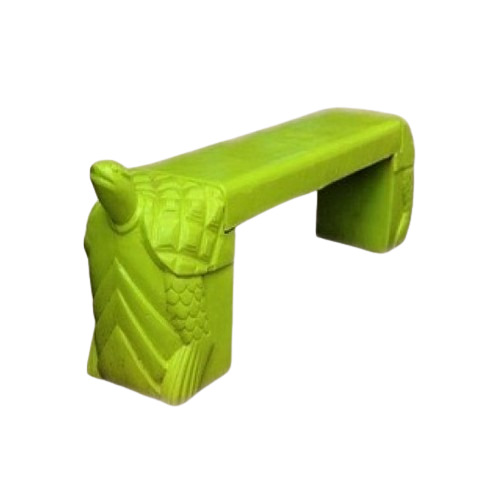 कछुआ और कछुए के आकार का फाइबर बेंच