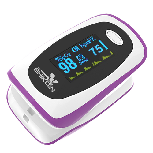 Fingertip Pulse Oximeter with Dual OLED Display