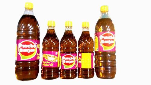 Organic Mustard Oil In Sealed Bottle