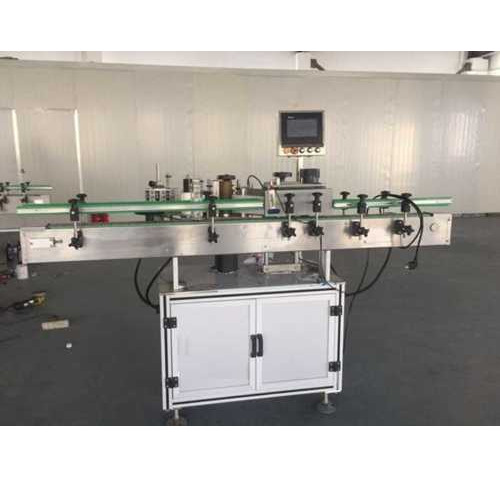 Automatic Round Bottle Labeling Machine - Color: Silver