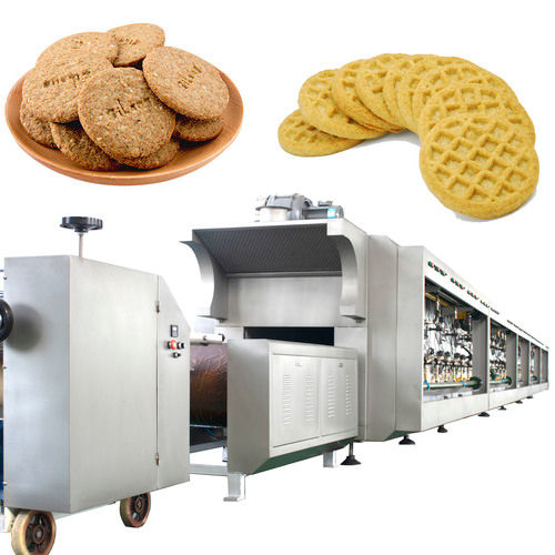 Silver Fully Automatic Cookies Makings Machine