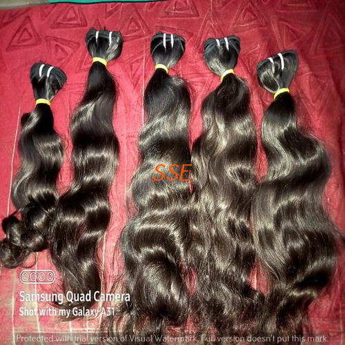 Indian Temple Body Wavy Human Hair Extensions