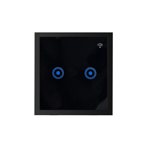 Smartiqo Wifi 16A Modular 2 Touch Switch - Color: Black