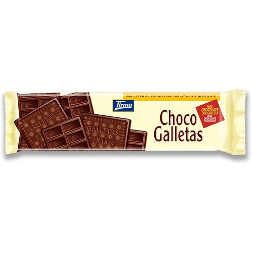 Tirma Choc Galletas Dark Chocolate 160Gm - Flavor: Milk