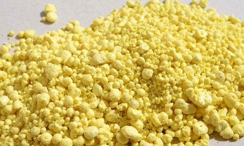 Yellow Color Granular Sulphur Grade: Industrial Grade