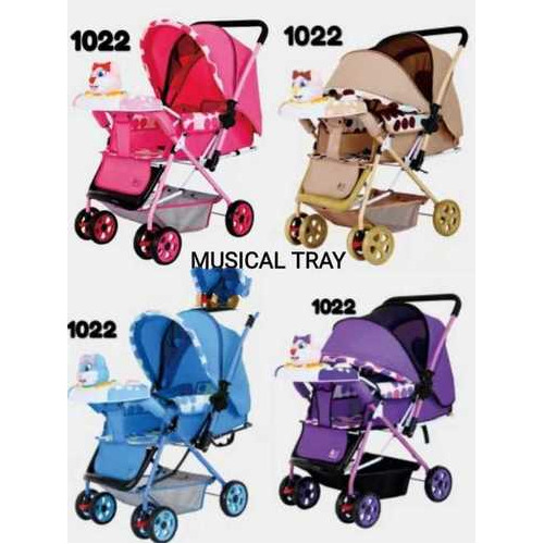 Musical Kids Tricycle Trolley - Material: Iron