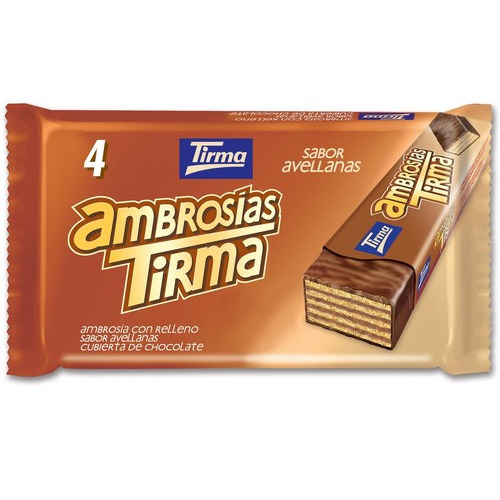 Tirma Ambrosia Wafer Hazulnet Chocolate 86 Gm - Additional Ingredient: Energy509 Kcal