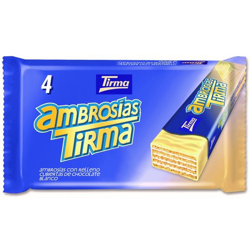 Tirma Ambrosias Wafer White Chocolate 86 Gm - Fat Content (%): 29 Grams (G)