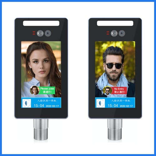 Wall-mounted Face Recognition Time Attendance Access Control Machine Camera Size: 42.4 A  18.6 A  22.6