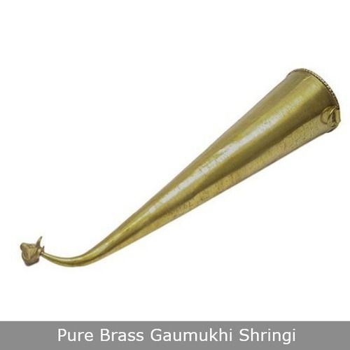 Pure Brass Gaumukhi Shringi