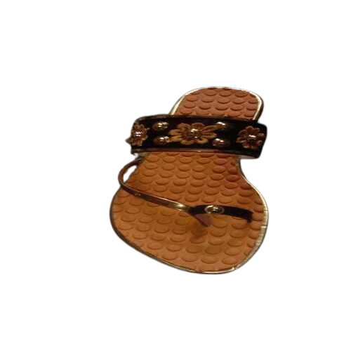 Ladies Fancy Slipper - Color: Brown