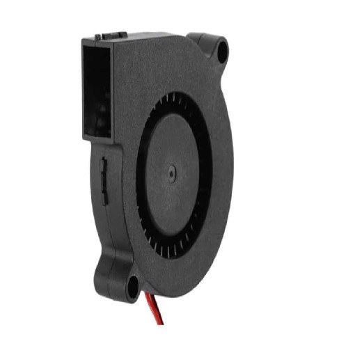 Black Turbo 5015 Radial Blower Fan For 3D Printer