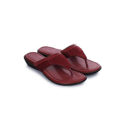 Comfort Ladies Slipper - Color: Maroon