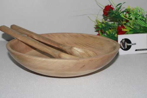 Wooden Bowl With Spoon