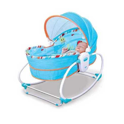 Baby Bassinet - Color: Sky Blue & White