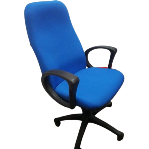 High Back Office Revolving Chair - Color: Blue