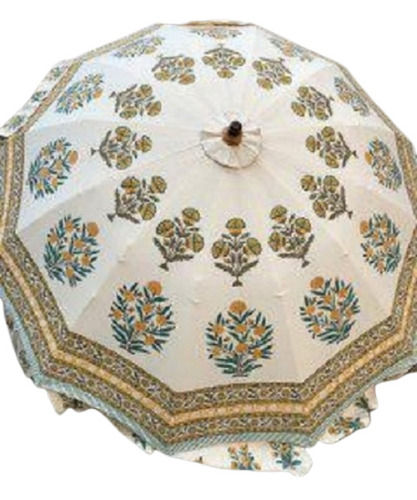 Rajasthani Hand Block Print Garden Umbrella