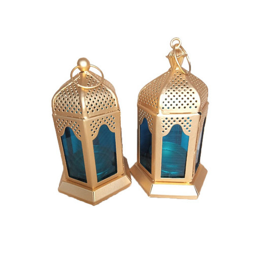 Decorative Hanging And Table Top Lantern - Color: Gold