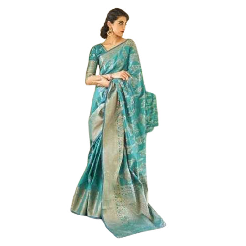 Rajasthani Party Wear Saree - Fabric Type: Cotton Silk