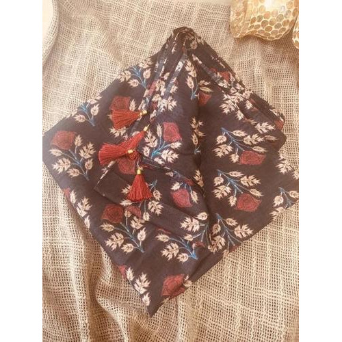 Womens Floral Printed Stoles - Fabric Type: Silk