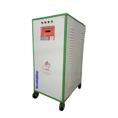 Air Cooled Three Phase Servo Voltage Stabilizer - Output Voltage: 440 Volt (V)