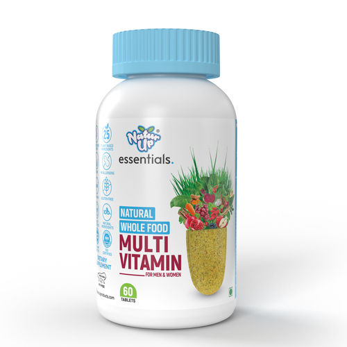 Naturup Essentials Whole Food Multivitamin For Men & Women ( With 25 Natural Plant Based Ingredients) 