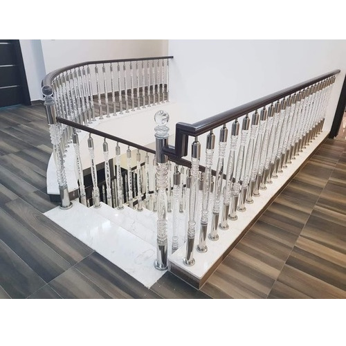 Designer Acrylic Staircase Railing - Usage: Home