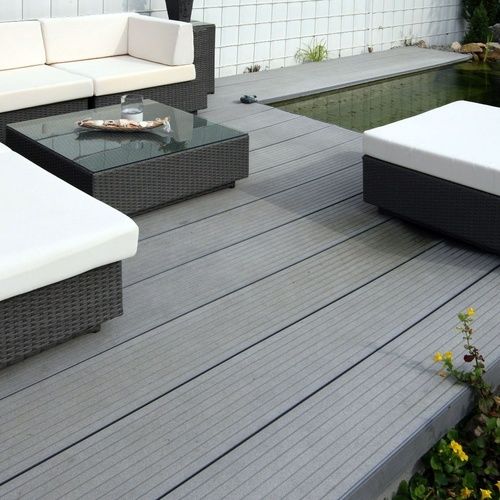 140*25 Hdpe Hollow Wpc Decking Application: Garden