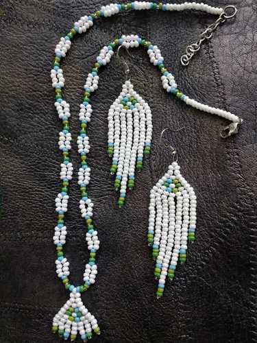 Green beads necklace set (4-4715)(N) – JEWELSTYLE