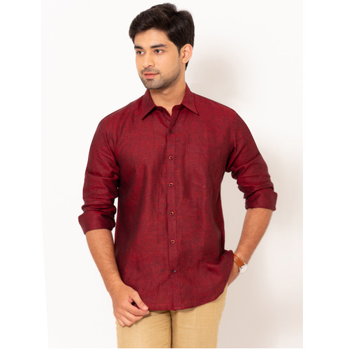 Men Merino Maroon Shirt - Age Group: 18+