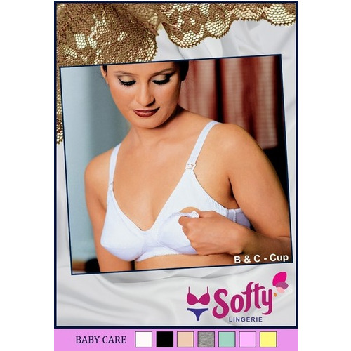 Plain Soft Feeding Bra (Babycare) - Bra Design: Padded