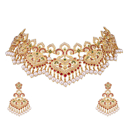 22k Gold Necklace And Earring Set