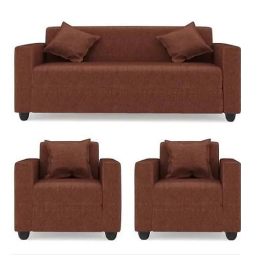 Brown Color Fabric Sofa Set