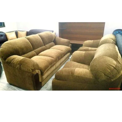 Brown Recron Sofa Set - Furniture Type: Home Furniture