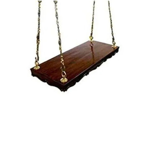 Wooden Polishing Ceiling Mounted Swing - Finish: Teak Wood