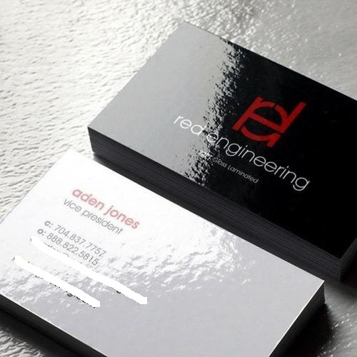 Glossy Business Cards Printing Services By N E TECH