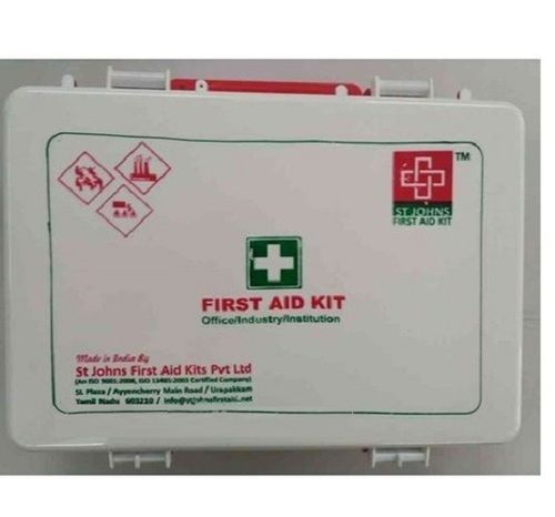 First Aid Kit Empty Box - Sturdy Fabrication, High Quality Material | Durable Nature, Precise Design, Fine Finishing, Reusable, External Use