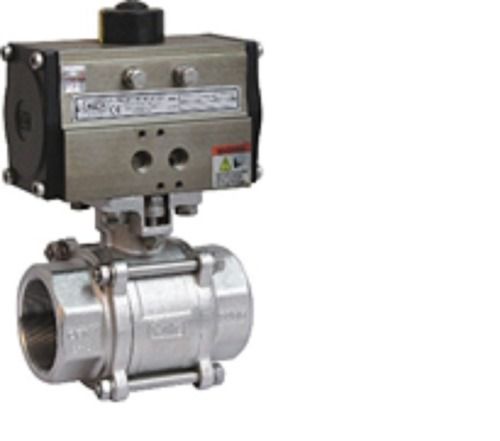 CE Approved AIRA Actuator Operated Ball Valve (SS-304, Screwed (BSP), 15mm, Model: OKE)