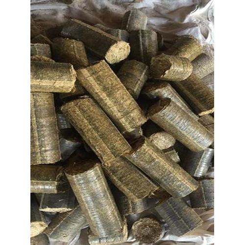 Cylindrical Mustard Husk Briquettes Coal