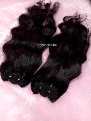 Indian Natural Color 1B Unprocessed Human Hair